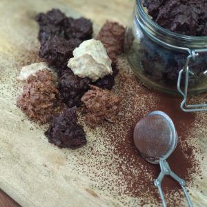 Bolsita de rocas de chocolate