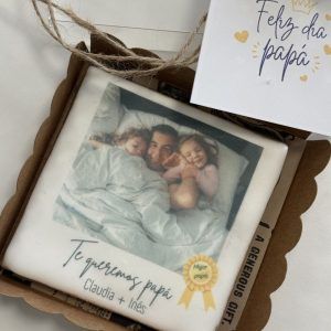 Galleta personalizada con foto y mensaje